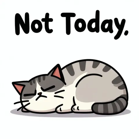 Grumpy Cat Typography Cartoon