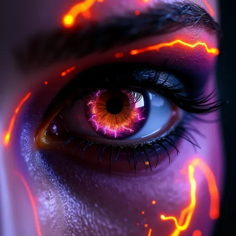 Purple Eye Galaxy Abstract