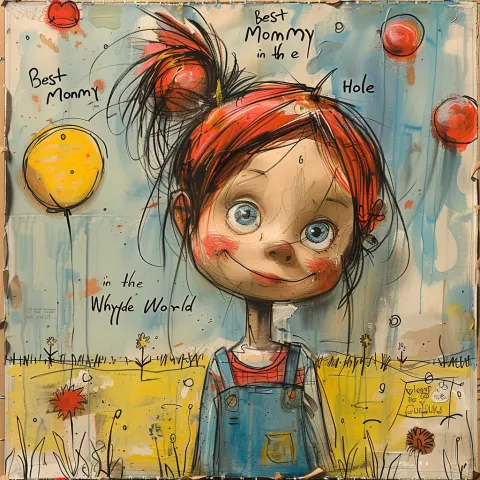 Child Drawing Mommy
