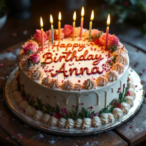 Birthday Cake Anna Celebration