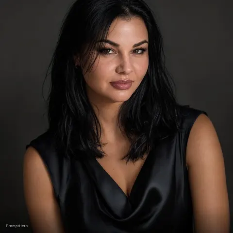 Cinematic Woman Portrait Portrait