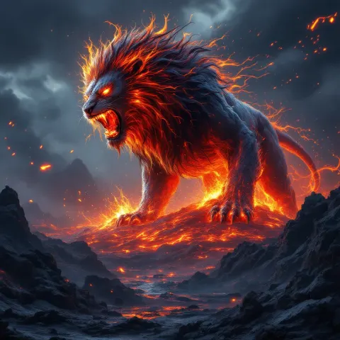 Volcano Lion Fusion Lava