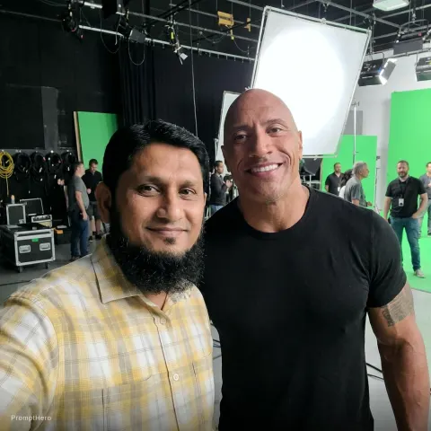 Studio Portrait Together Smiling