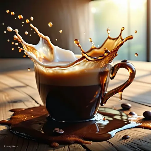 Coffee Cream Splash Cup