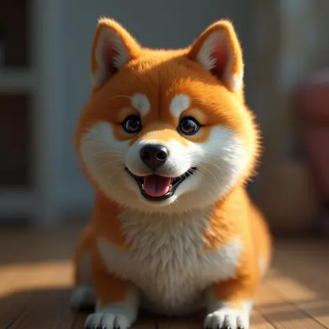 Shiba Inu Striking the Classic Doge Pose
