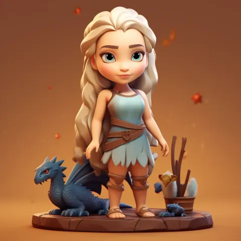 Daenerys Isometric Character