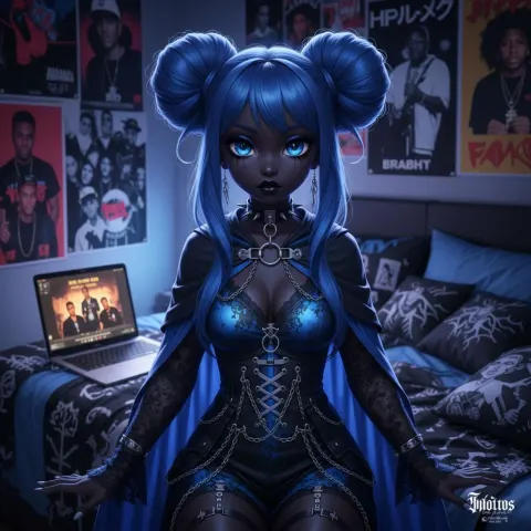 Anime Character Goth Style