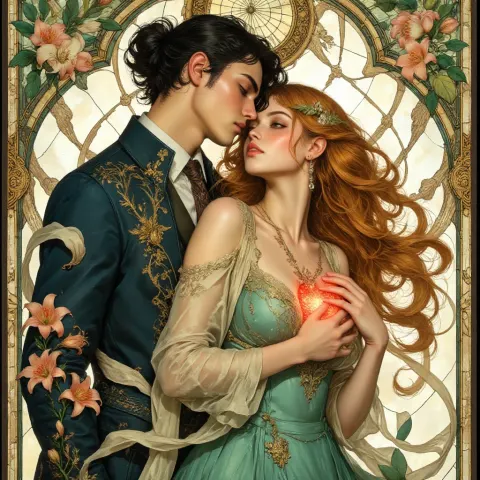 Art Nouveau Intricate Night