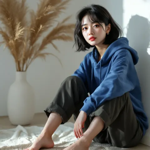 Korean Model Floor Sitting