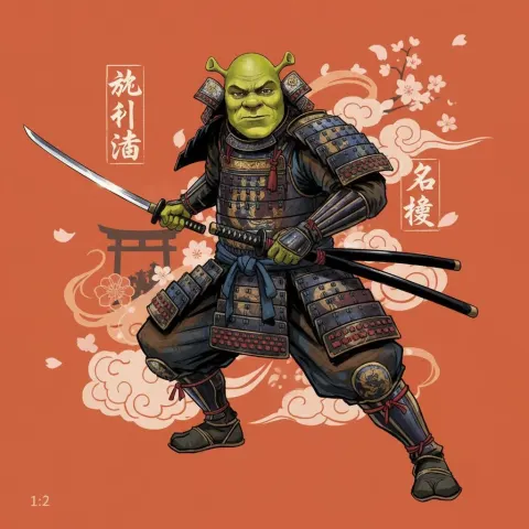 Samurai Armor Concept Dynamic Composition
