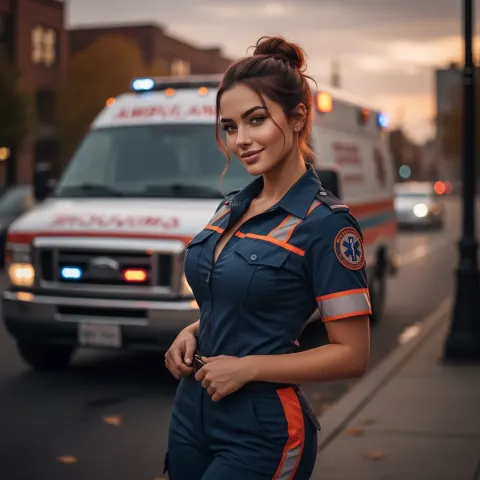 Paramedic Female Professional Portrait