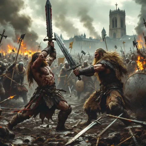 Viking Battle Ragnar Rollo Medieval