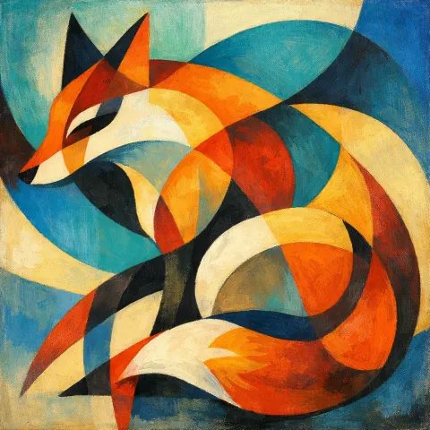 Abstract Animal Shapes Colors