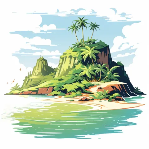 Tropical Island Retro Mike Mignola