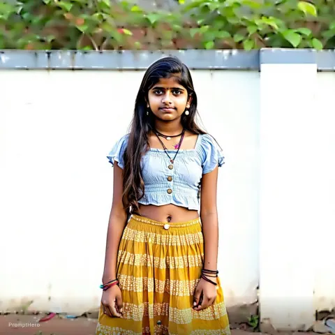 Indian Teen Girl Fair Skirt
