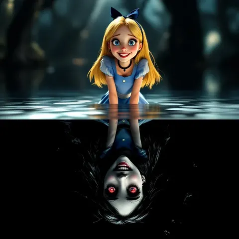 Alice Wonderland Split Good Bad