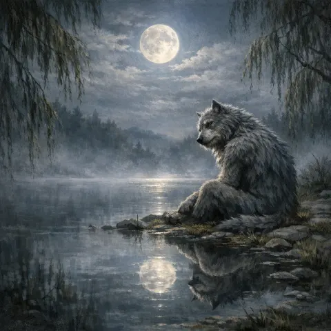 Werewolf Kenny Lake Full Moon