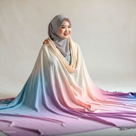 Woman Manjakani Blanket River