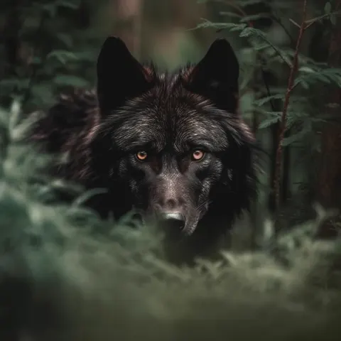 Black Wolf Forest Hunt