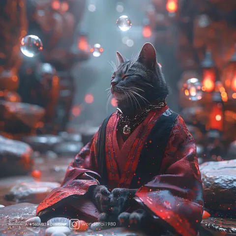 Ninja Cat Meditation Powers