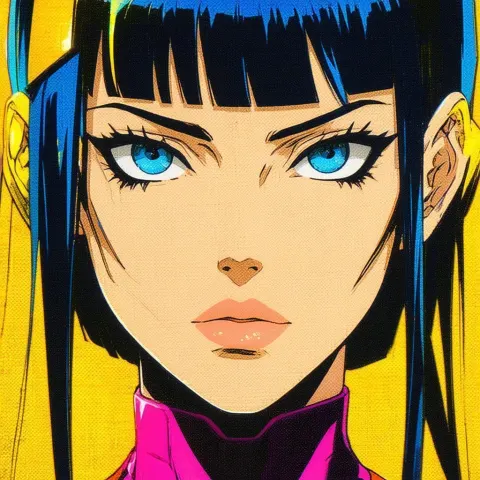 Nico Robin in Pop Art Cutout Style
