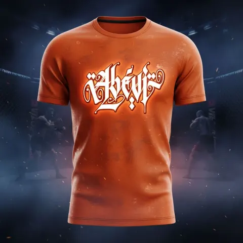 Orange Glowing Shirt Design