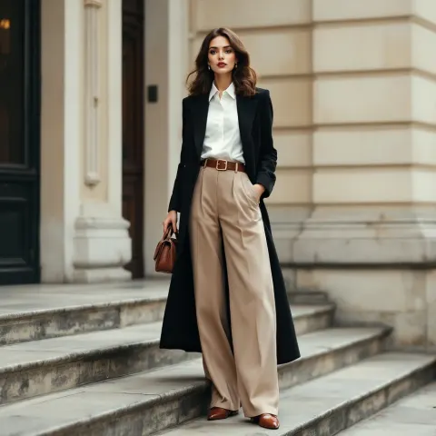 Parisian Fashion Statement Portrait