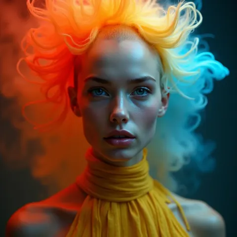 Surreal Symmetrical Beauty Portrait