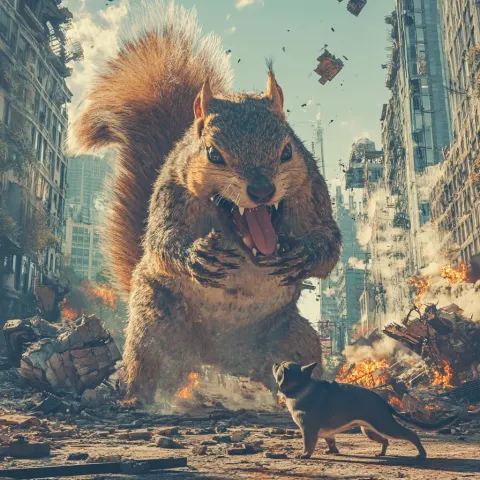 Squirrel Dog City Battle