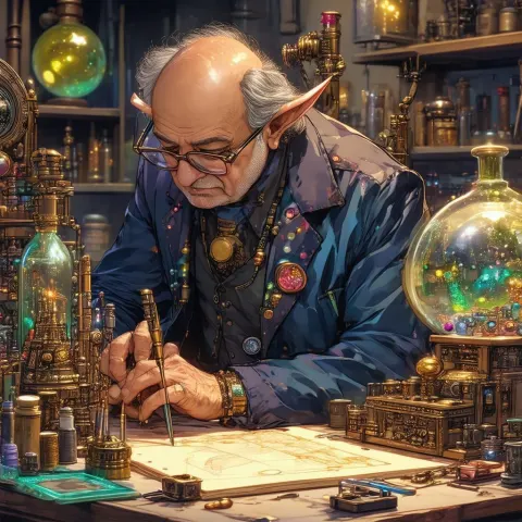 Danny DeVito as Elven Biopunk Scientist