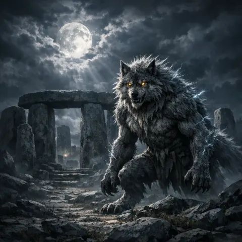 Werewolf Guardian Stone Circle