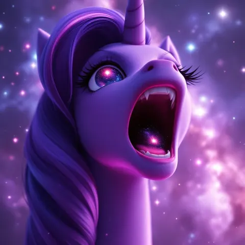 Pony Galaxy Surreal Illustration