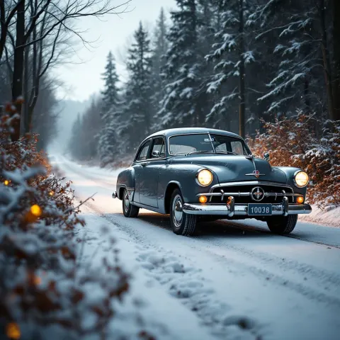 Winter Car Snow Road