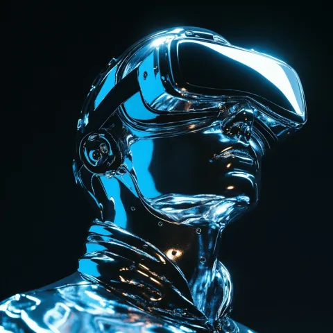 Cyborg VR Glasses Portrait