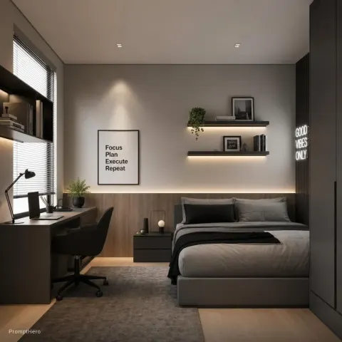 Minimalistic Teen Room Design