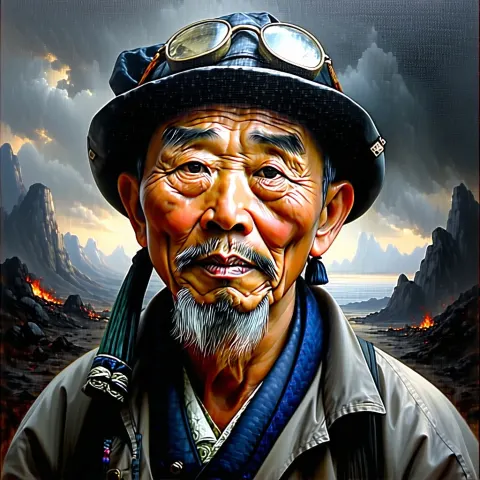 Chinese Coal Miner Portrait