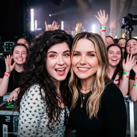 Sophia Bush Concert Backstage
