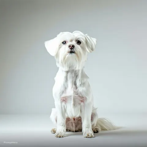Maltese Dog Woman Hybrid