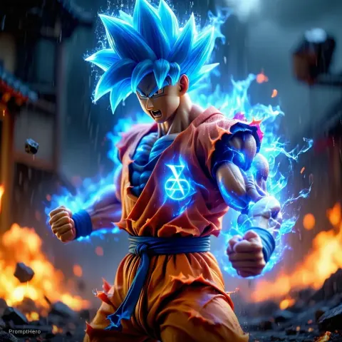 Goku Warrior Combat Blue