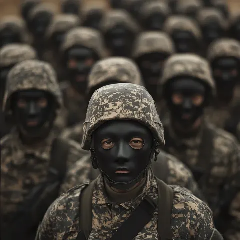 Military Squad Group Portrait