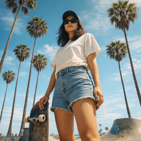 Venice Beach Skater Girl Editorial
