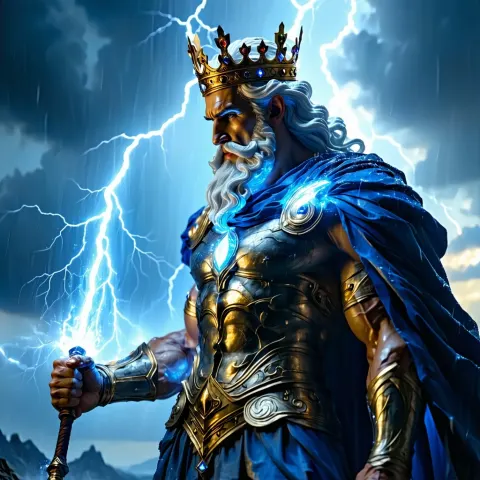 Zeus Thunderbolt Mythology Deity