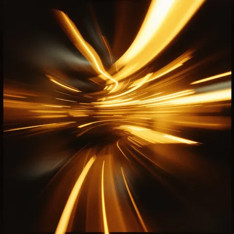 Urban Motion Blur Amber Abstract