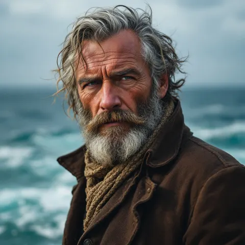 Rugged Seaman Well Dressed Portrait