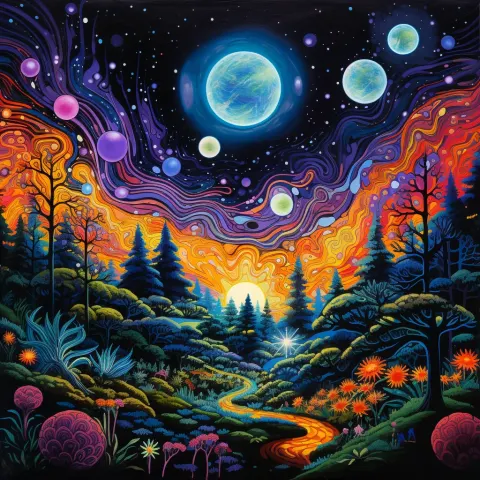Black light art