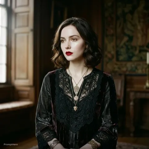 Supernatural Woman Red Lips