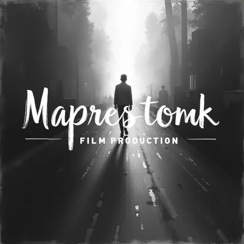 Impressionist Film Logo in Black and White