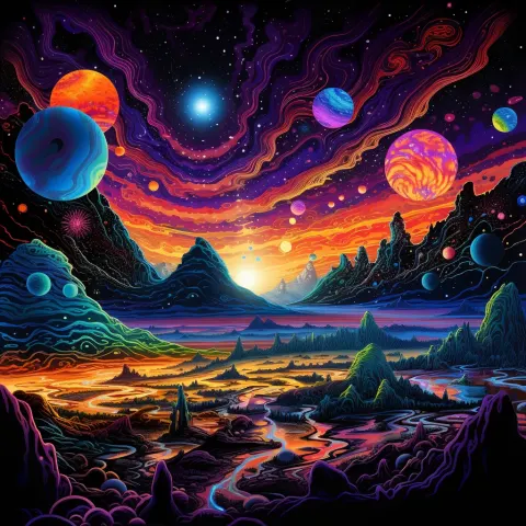 Black light art