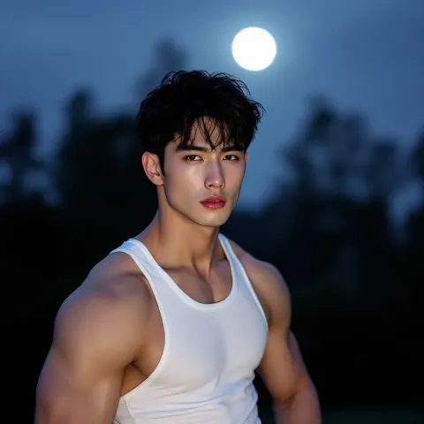 Korean Model Moonlit Park