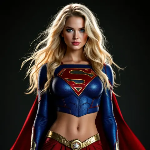 Supergirl Blonde Full Body Shot